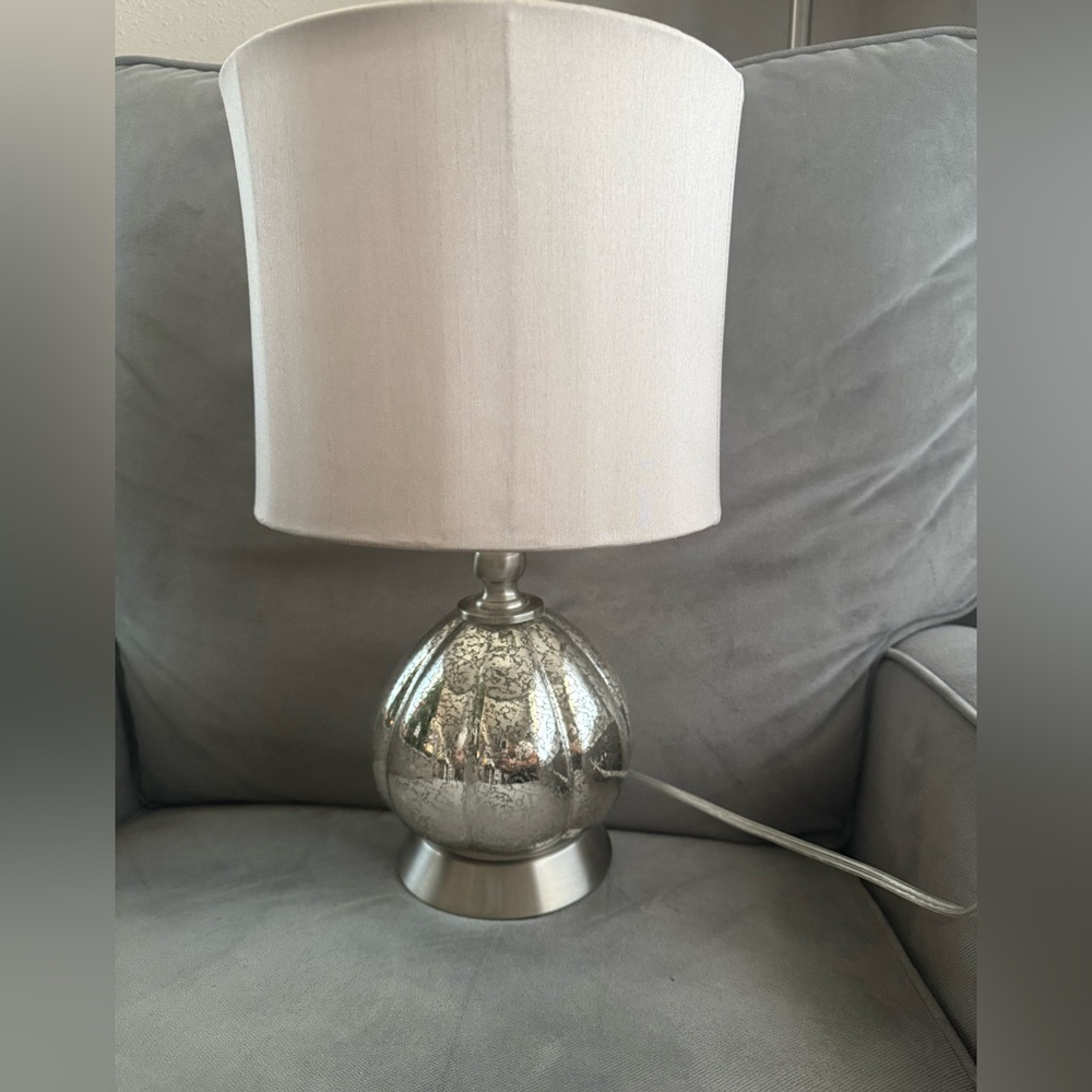 Elegant Silver Table Lamp